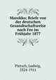Marokko; Briefe von der deutschen Gesandtschaftsreise nach Fez im Fr?hjahr 1877, Pietsch, Ludwig, 1824-1911 