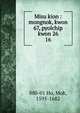 Misu kion : mongnok, kwon 67, pyolchip kwon 26. 16, 880-01 Ho, Mok, 1595-1682 