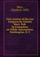 First session of the war Congress,by Charles Merz. Pub. by Committee on Public Information, Washington, D. C., Merz, Charles,b. 1893. 
