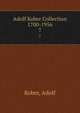 Adolf Kober Collection 1700-1956. 7, Kober, Adolf 