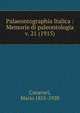 Palaeontographia Italica : Memorie di paleontologia. v. 21 (1915), Canavari, Mario 1855-1928 