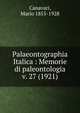 Palaeontographia Italica : Memorie di paleontologia. v. 27 (1921), Canavari, Mario 1855-1928 