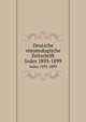 Deutsche entomologische Zeitschrift. Index 1893-1899, Deutsche Entomologische Gesellschaft,Deutsches Entomologisches National-Museum (Germany),Zoologisches Museum (Berlin, Germany) 
