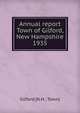 Annual report Town of Gilford, New Hampshire. 1935, Gilford (N.H. : Town) 