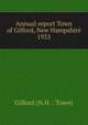 Annual report Town of Gilford, New Hampshire. 1933, Gilford (N.H. : Town) 