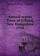 Annual report Town of Gilford, New Hampshire. 1918, Gilford (N.H. : Town) 