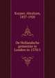 De Hollandsche gemeente te London in 1570/1, Abraham Kuyper 