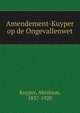 Amendement-Kuyper op de Ongevallenwet, Abraham Kuyper 