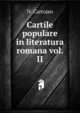 Cartile populare in literatura romana vol. II, N. Cartojan 