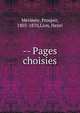-- Pages choisies, Merimee Prosper 