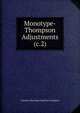 Monotype-Thompson Adjustments (c.2), Lanston Monotype Machine Company 