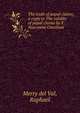 The truth of papal claims; a reply to The validity of papal claims by F. Nutcombe Oxenham, Merry del Val, Raphael 