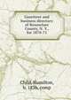 Gazetteer and business directory of Rensselaer County, N. Y., for 1870-71, Child, Hamilton, b. 1836 
