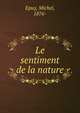 Le sentiment de la nature, Epuy, Michel, 1876- 