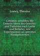 Common sensibles; die Gemein-Ideen des Gesichts-und Tastsinns nach Locke und Berkeley, und Experimenten an operirten Blindgeborenen, Loewy, Theodor 