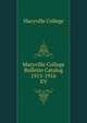 Maryville College Bulletin Catalog 1915-1916. XV, Maryville College 