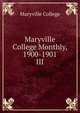 Maryville College Monthly, 1900-1901. III, Maryville College 
