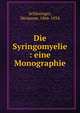 Die Syringomyelie : eine Monographie, Schlesinger, Hermann, 1866-1934 