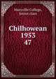 Chilhowean 1953. 47, Maryville College, Junior class 