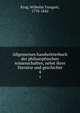 Allgemeines handwrterbuch der philosophischen wissenschaften, nebst ihrer literatur und geschichte. 4, Krug, Wilhelm Traugott, 1770-1842 
