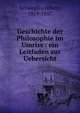Geschichte der Philosophie im Umriss : ein Leitfaden zur Uebersicht, Schwegler, Albert, 1819-1857 