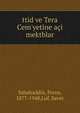ttid ve Tera Cem'yetine a?i mektblar, Sabahaddin, Prens, 1877-1948,Luf, Savet 