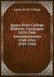 Agnes Scott College Bulletin: Catalogue 1939-1940 Announcements 1940-1941. 1939-1940, Agnes Scott College 
