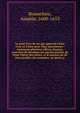 Le petit livre de vie qui apprend ? bien vivre et ? bien prier Dieu microforme : contenant plusieurs offices, litanies, exercices de d?votion, les sacr?es paroles de Jesus-Christ, des saints, et le moyens sic de bien profiter des maladies, ou autres, Bonnefons, Amable, 1600-1653 