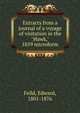 Extracts from a journal of a voyage of visitation in the "Hawk," 1859 microform, Feild, Edward, 1801-1876 