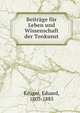 Beitrage fur Leben und Wissenschaft der Tonkunst, Kr?ger, Eduard, 1807-1885 