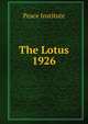 The Lotus. 1926, Peace Institute 
