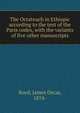 The Octateuch in Ethiopic according to the text of the Paris codex, with the variants of five other manuscripts, Boyd, James Oscar, 1874- 