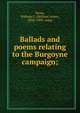 Ballads and poems relating to the Burgoyne campaign;, Stone, William L. (William Leete), 1835-1908, comp 