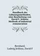 Handbuch der Lohnungsmethoden, eine Bearbeitung von David F. Schlosz Methods of industrial remuneration, Bernhard, Ludwig,Schlosz, David F 
