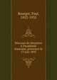 Discours de r?ception ? l'Acad?mie francaise, prononc? le 13 juin 1895, Bourget Paul 