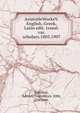 AristotleWorksV. English, Greek, Latin edit. transl. var. scholars.1803.1907., Scholars, Editors,Translators. 20th, 21st cent. 