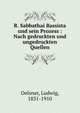 R. Sabbathai Bassista und sein Prozess : Nach gedruckten und ungedruckten Quellen, Oelsner, Ludwig, 1831-1910 