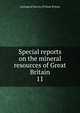 Special reports on the mineral resources of Great Britain. 11, Geological Survey of Great Britain 