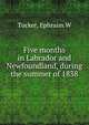 Five months in Labrador and Newfoundland, during the summer of 1838, Tucker, Ephraim W 