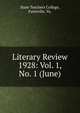 Literary Review. 1928: Vol. 1, No. 1 (June), State Teachers College, Farmville, Va. 