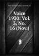 Voice. 1930: Vol. 3, No. 16 (Nov.), State Teachers College, Farmville, Va. 
