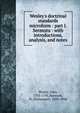 Wesley's doctrinal standards microform : part I. Sermons : with introductions, analysis, and notes, John Wesley 