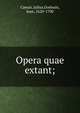 Opera quae extant;, Caesar Gaius Julius 