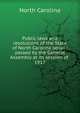 Public laws and resolutions of the State of North Carolina serial : passed by the General Assembly at its session of . 1917, North Carolina 