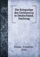 Die Kriegszuge des Germanicus in Deutschland. Nachtrag, Knoke, Friedrich, 1844- 