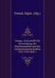 Imago. Zeitschrift fur Anwendung der Psychoanalyse auf die Geisteswissenschaften VIII 1922 Heft 1, Sigmund Freud 