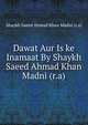 Dawat Aur Is ke Inamaat By Shaykh Saeed Ahmad Khan Madni (r.a), Shaykh Saeed Ahmad Khan Madni (r.a) 