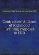 Contractors' Alliance of Richmond Training Proposal to EDD, California Public Records Act from State EDD 