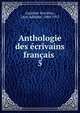 Anthologie des crivains franais . 5, Gauthier-Ferri?res, L?on Adolphe, 1880-1915 