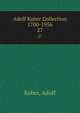 Adolf Kober Collection 1700-1956. 27, Kober, Adolf 